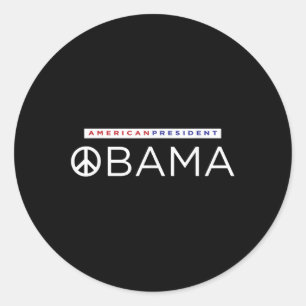 Barack Obama Amerikaans President Ronde Sticker