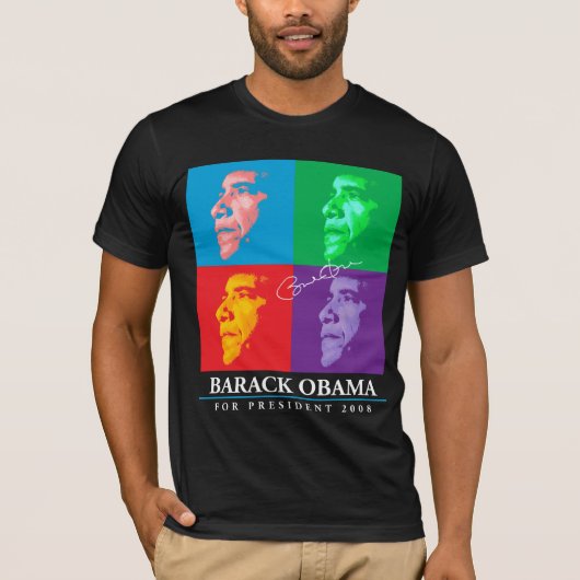 Barack Obama    AndyDesign T-shirt (Voorkant)