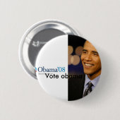 Barack Obama &apos;08 desktopbehangsel, stem o... Ronde Button 5,7 Cm (Voorkant /achterkant)