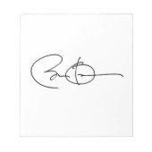 BARACK OBAMA AUTOGRAPH -.png Notitieblok (Voorkant)