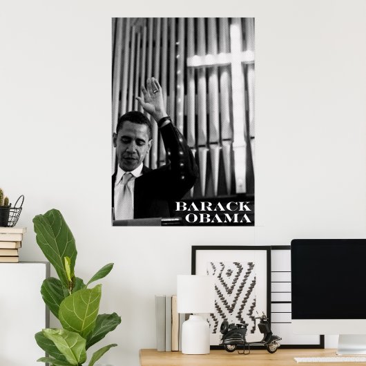 Barack Obama B&W Poster (Thuiskantoor)