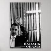 Barack Obama B&W Poster (Voorkant)