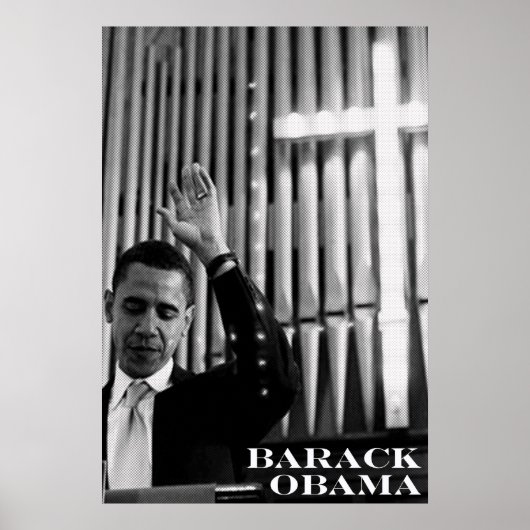 Barack Obama B&W Poster (Voorkant)