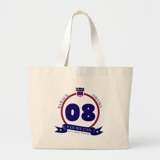 Barack Obama Bag Grote Tote Bag (Voorkant)