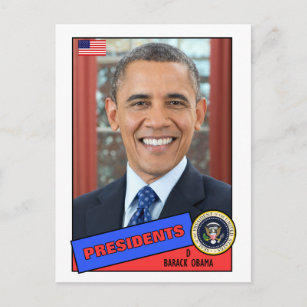 Barack Obama Baseball Card Briefkaart