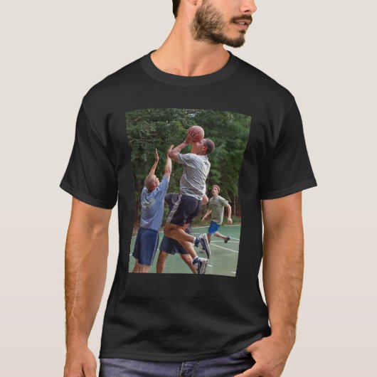 Barack Obama Basketbal T-Shirt (Voorkant)