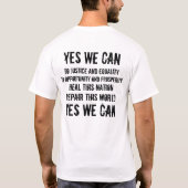 Barack Obama (beide zijden) - Rock Stencil T-shirt (Achterkant)