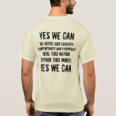 Barack Obama (beide zijden) T-shirt (Achterkant)