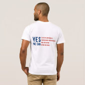 Barack Obama (beide zijden) T-shirt (Achterkant volledig)