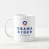 Barack Obama Biden 2012 met O-Logo Koffiemok (Links)