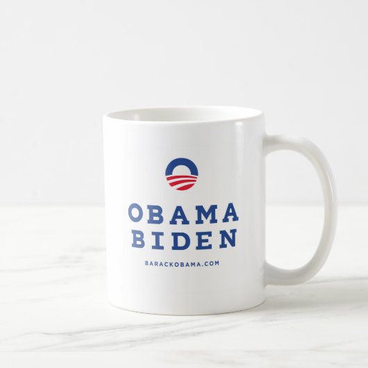 Barack Obama Biden 2012 met O-Logo Koffiemok (Rechts)