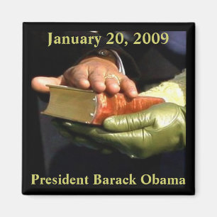 Barack Obama Bijbelsouvenir Magneet