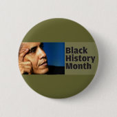 Barack Obama Black History Button (Voorkant)