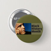 Barack Obama Black History Button (Voorkant /achterkant)