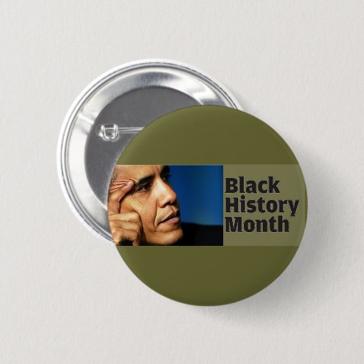 Barack Obama Black History Button (Voorkant /achterkant)