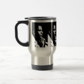 Barack Obama Black & White Profile Travel Reisbeker (Links)