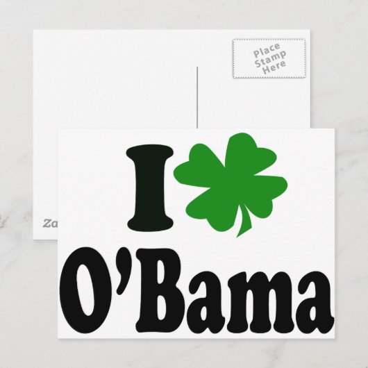 Barack Obama Briefkaart (Voorkant / Achterkant)