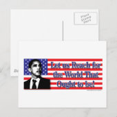 Barack Obama Briefkaart (Voorkant / Achterkant)