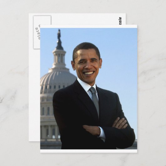 Barack Obama Briefkaart (Voorkant / Achterkant)