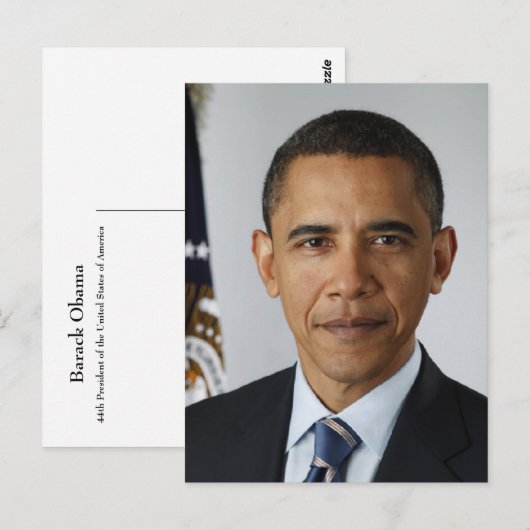 Barack Obama Briefkaart (Voorkant / Achterkant)