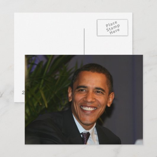 Barack Obama Briefkaart (Voorkant / Achterkant)