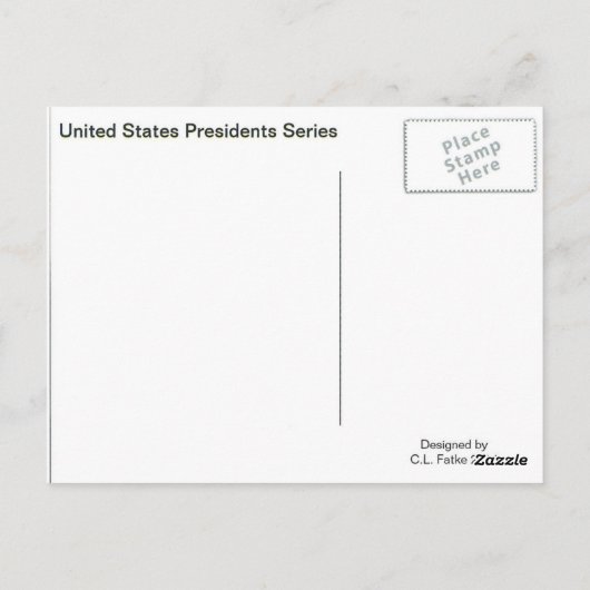 Barack Obama Briefkaart (Achterkant)