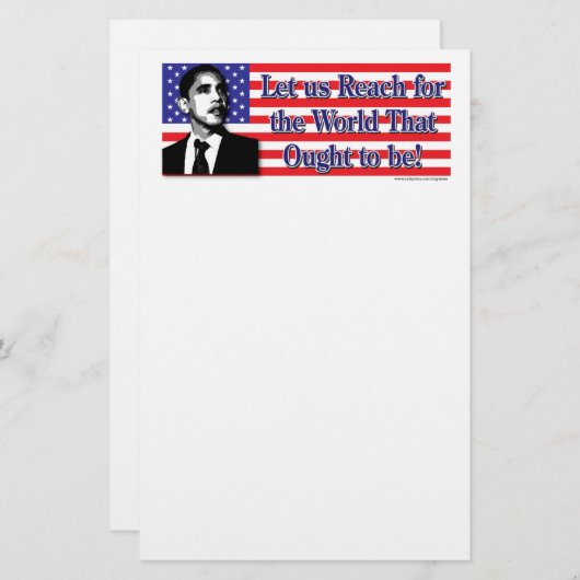 Barack Obama Briefpapier (Voorkant / Achterkant)