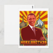 Barack Obama, broer van Marx Briefkaart (Voorkant / Achterkant)