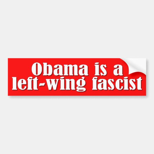 Barack Obama Bumpersticker (Voorkant)