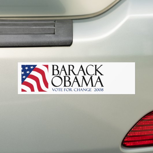 Barack Obama Bumpersticker (Op auto)