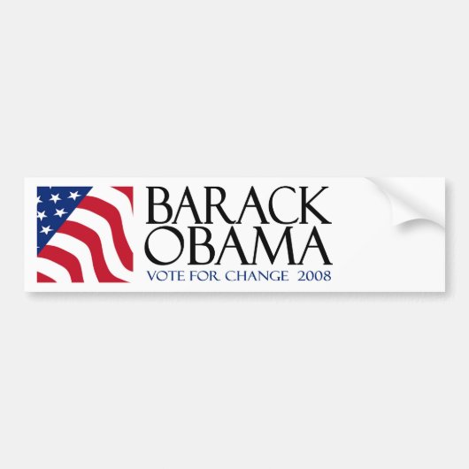Barack Obama Bumpersticker (Voorkant)