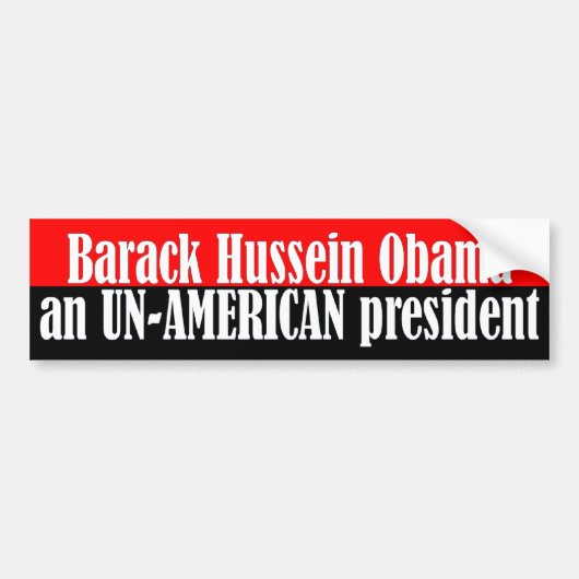 Barack Obama Bumpersticker (Voorkant)
