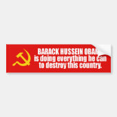 Barack Obama Bumpersticker (Voorkant)
