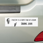 Barack Obama Bumpersticker (Op auto)
