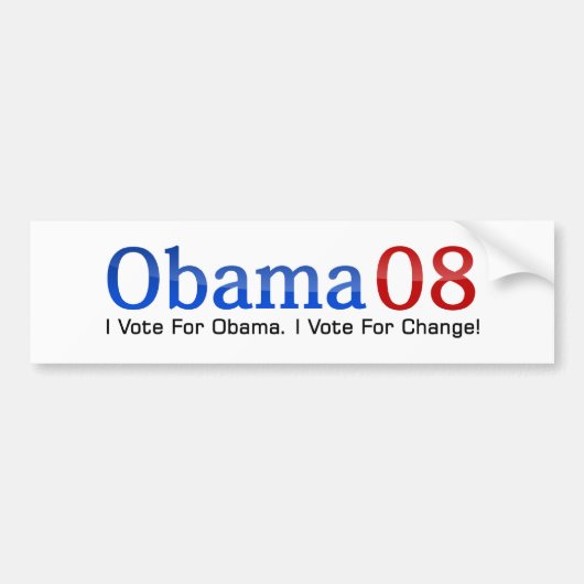 Barack Obama Bumpersticker (Voorkant)