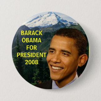 Barack-obama.button 1jpg, BARACKOBAMAFORPRESIDE... Ronde Button 7,6 Cm