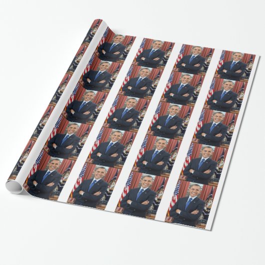 Barack Obama Cadeaupapier (Uitgerold)