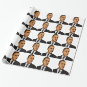 barack obama cadeaupapier (Uitgerold)