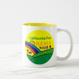 Barack Obama California Rainbow Tweekleurige Koffiemok