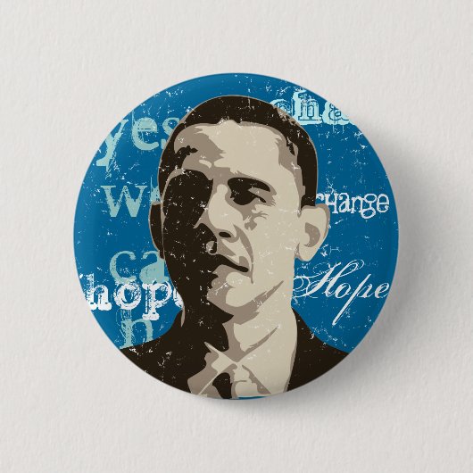 Barack Obama Campaign Button (Voorkant)