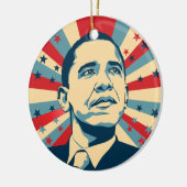 Barack Obama Ceramic Ornament (Links)