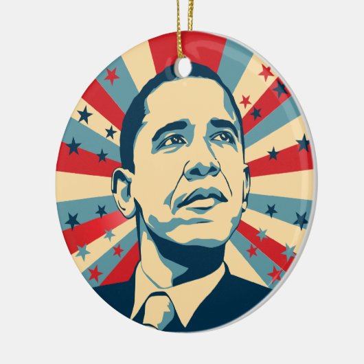 Barack Obama Ceramic Ornament (Links)