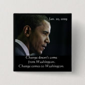 Barack Obama Change Button (Voorkant)