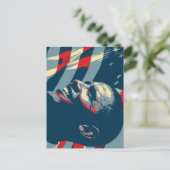 Barack Obama CHANGE-postkaart Briefkaart (Staand voorkant)