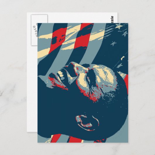 Barack Obama CHANGE-postkaart Briefkaart (Voorkant / Achterkant)