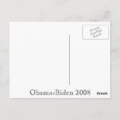 Barack Obama CHANGE-postkaart Briefkaart (Achterkant)