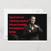 Barack Obama Change quote Briefkaart (Voorkant / Achterkant)