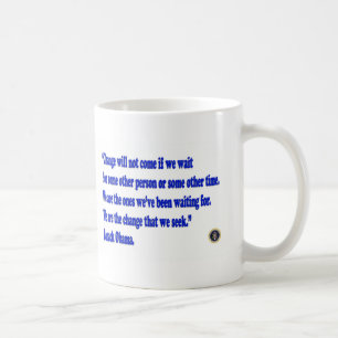 Barack Obama Change quote Koffiemok