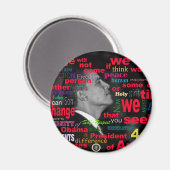 Barack Obama Change quote Magneet (Voorkant / Achterkant)