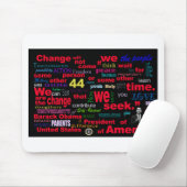 Barack Obama Change quote Muismat (Met muis)